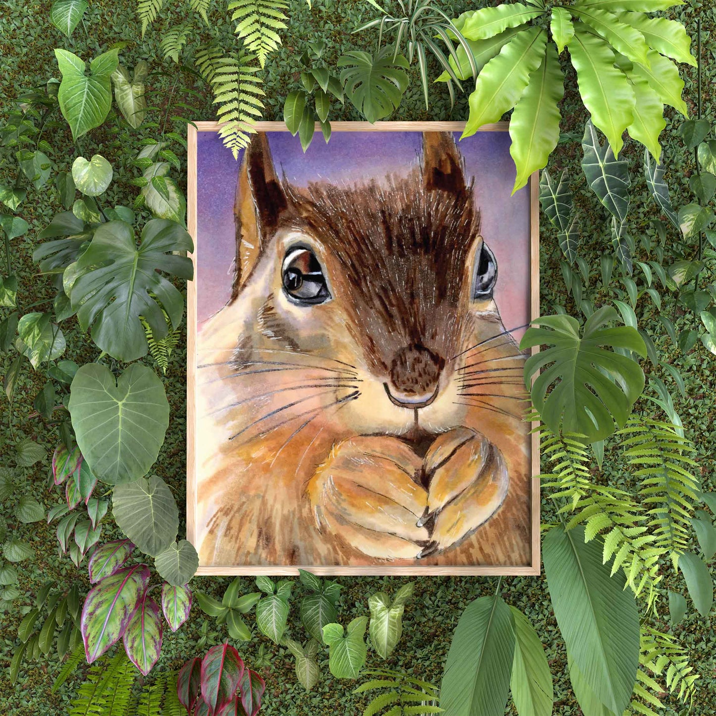 Squirrel 8x10 in. Art Print