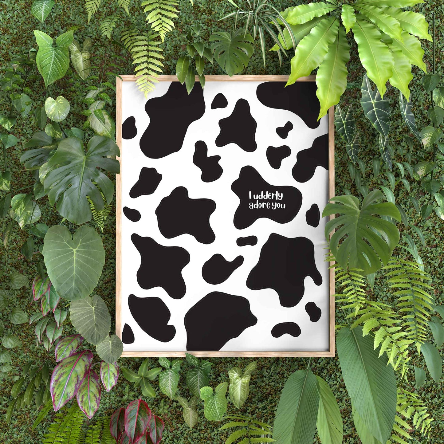 I Udderly Adore You 8x10 in. Art Print
