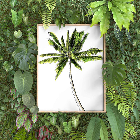 Palm Tree 8x10 in. Art Print